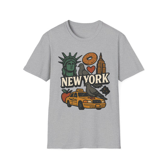 New York City Graphic Unisex T-Shirt - NYC Souvenir Apparel
