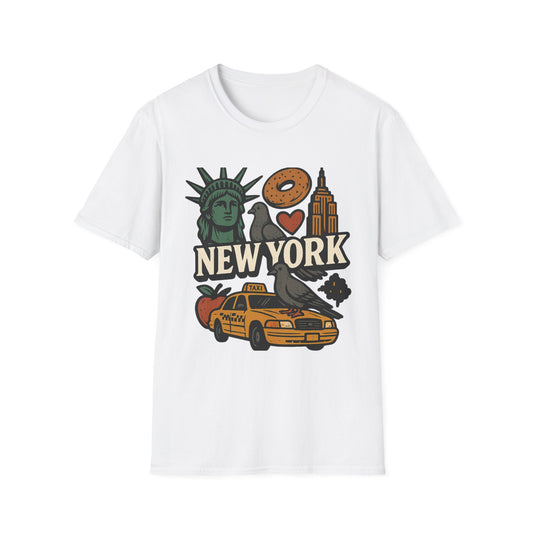 New York City Graphic Unisex T-Shirt - NYC Souvenir Apparel